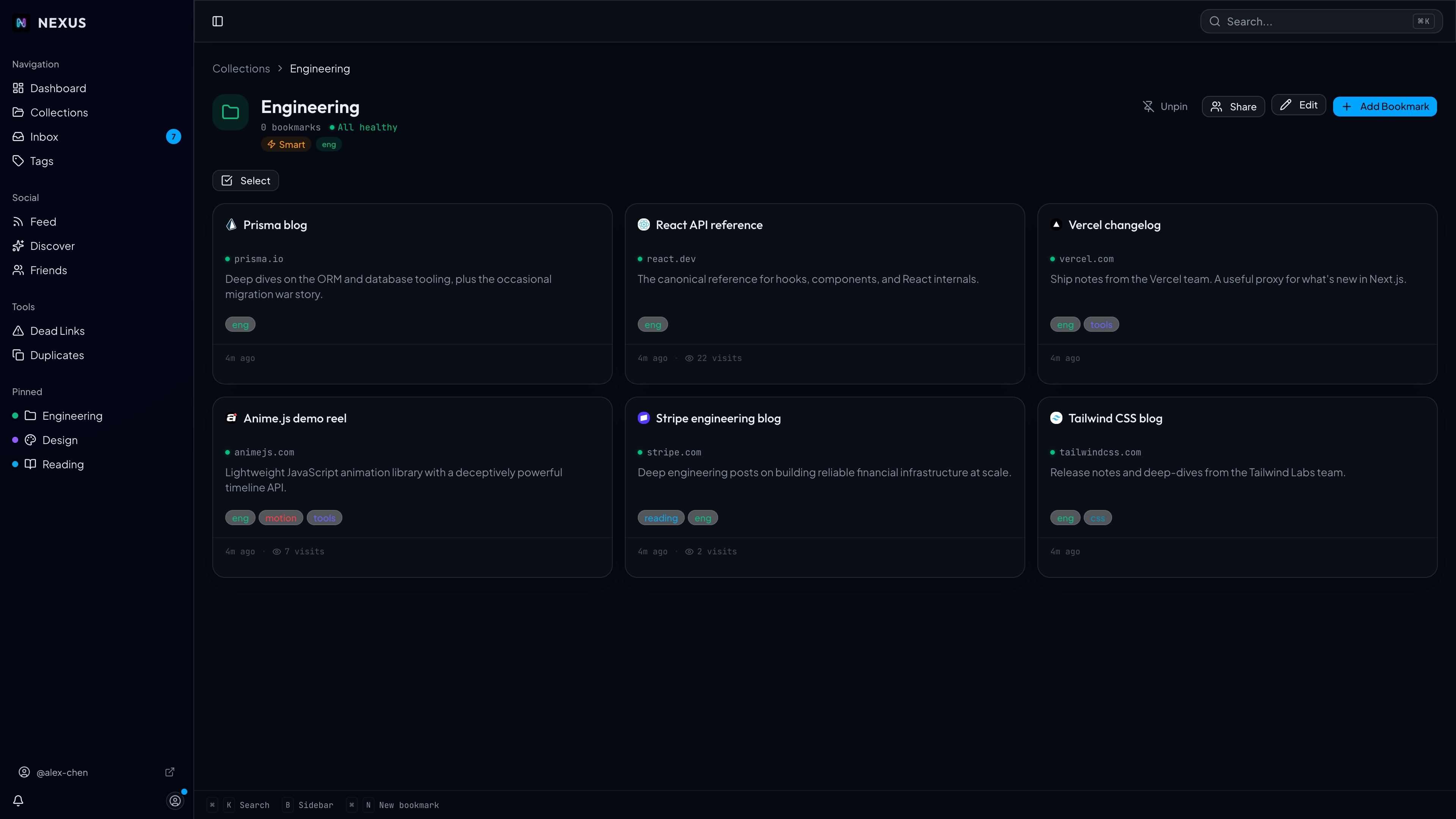 Nexus example for designers
